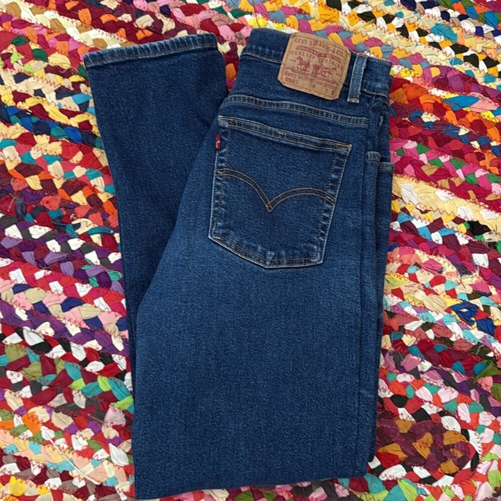 Vintage Misses Levi’s 550 Relaxed Fit Tapered Leg High Rise Denim Jeans